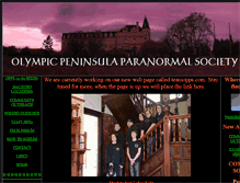 Tablet Screenshot of olympicpeninsulaparanormalsociety.com
